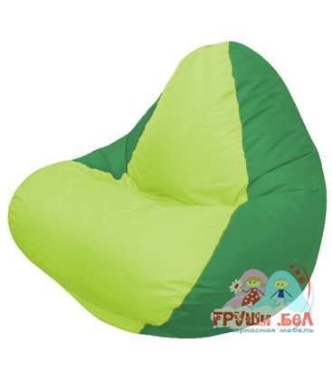 Живое кресло-мешок RELAX зелёное , сидушка сатовая