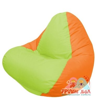 Живое кресло-мешок RELAX оранжевое , сидушка сатовая