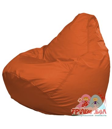 Живое кресло-мешок Груша Макси оранжевое