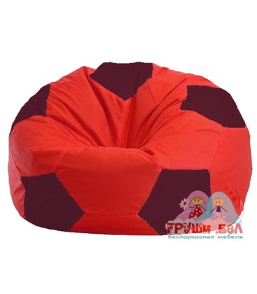 Живое кресло-мешок Мяч красно - бордовое 1.1-180