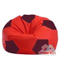Живое кресло-мешок Мяч красно - бордовое 1.1-180