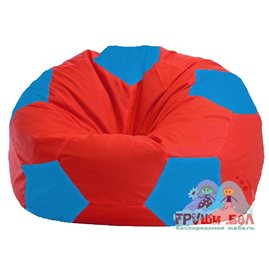 Живое кресло-мешок Мяч красно - голубое 1.1-179