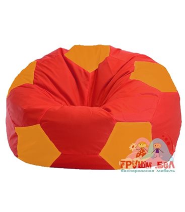 Живое кресло-мешок Мяч красно - оранжевое 1.1-176