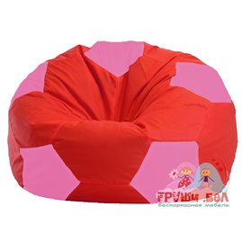 Живое кресло-мешок Мяч красно - розовое 1.1-175
