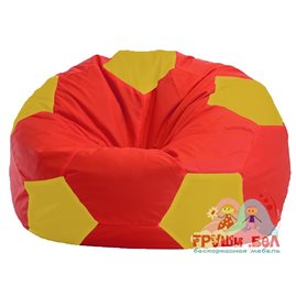 Живое кресло-мешок Мяч красно - жёлтое 1.1-178