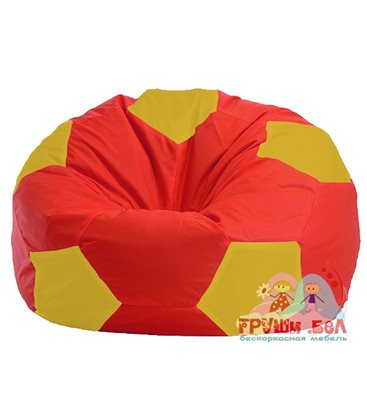 Живое кресло-мешок Мяч красно - жёлтое 1.1-178