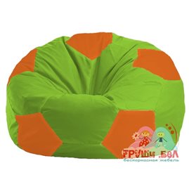 Живое кресло-мешок Мяч салатово - оранжевое 1.1-163
