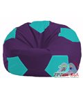 Живое кресло-мешок Мяч фиолетовый - бирюзовый М 1.1-75