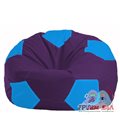 Живое кресло-мешок Мяч фиолетовый - голубой М 1.1-74