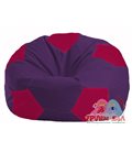 Живое кресло-мешок Мяч фиолетовый - малиновый М 1.1-68