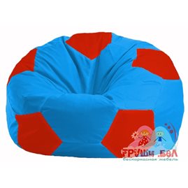 Живое кресло-мешок Мяч голубой - красный М 1.1-279