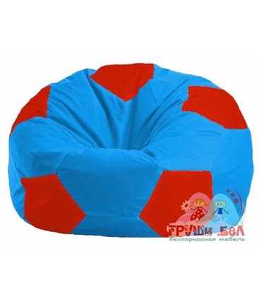 Живое кресло-мешок Мяч голубой - красный М 1.1-279