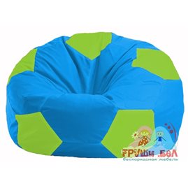 Живое кресло-мешок Мяч голубой - салатовый М 1.1-276