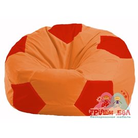 Живое кресло-мешок Мяч оранжевый - красный М 1.1-217