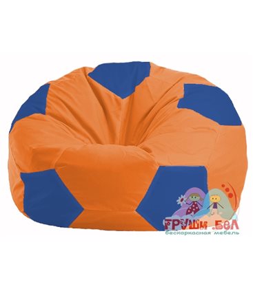 Живое кресло-мешок Мяч оранжевый - синий М 1.1-213
