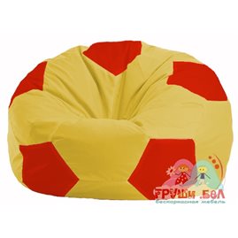 Живое кресло-мешок Мяч жёлтый - красный М 1.1-260