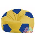 Живое кресло-мешок Мяч жёлтый - синий М 1.1-254