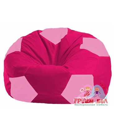 Бескаркасное кресло-мешок Мяч малиновый - розовый М 1.1-389