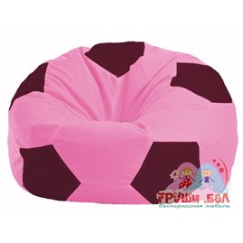 Бескаркасное кресло-мешок Мяч розовый - бордовый М 1.1-203