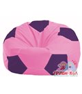 Бескаркасное кресло-мешок Мяч розовый - фиолетовый М 1.1-191