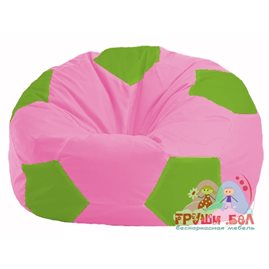 Бескаркасное кресло-мешок Мяч розовый - салатовый М 1.1-197
