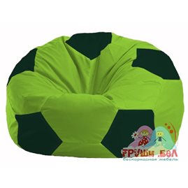 Бескаркасное кресло-мешок Мяч салатовый - тёмно-зелёный М 1.1-185