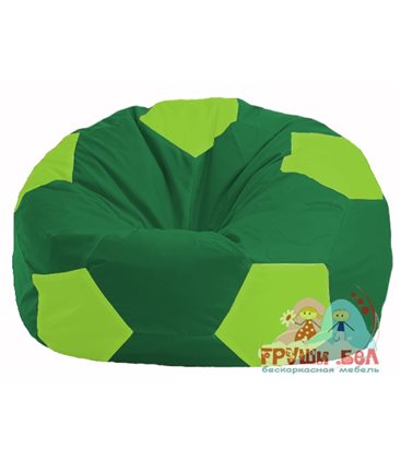 Бескаркасное кресло-мешок Мяч зелёный - салатовый М 1.1-241