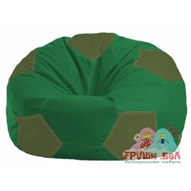 Бескаркасное кресло-мешок Мяч зелёный - тёмно-оливковый М 1.1-236