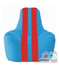 Живое кресло-мешок Спортинг голубой - красный С1.1-279