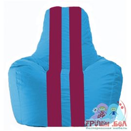 Живое кресло-мешок Спортинг голубой - лиловый С1.1-268
