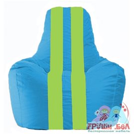 Живое кресло-мешок Спортинг голубой - салатовый С1.1-276