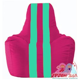 Живое кресло-мешок Спортинг лиловый - бирюзовый С1.1-383