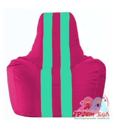 Живое кресло-мешок Спортинг лиловый - бирюзовый С1.1-383