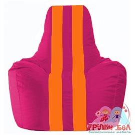 Живое кресло-мешок Спортинг лиловый - оранжевый С1.1-388