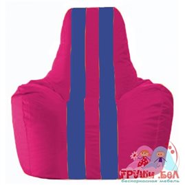 Живое кресло-мешок Спортинг лиловый - синий С1.1-375