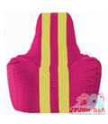 Живое кресло-мешок Спортинг лиловый - жёлтый С1.1-386