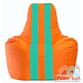 Живое кресло-мешок Спортинг оранжевый - бирюзовый С1.1-223