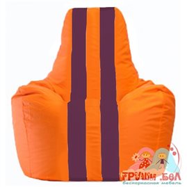 Живое кресло-мешок Спортинг оранжевый - бордовый С1.1-222