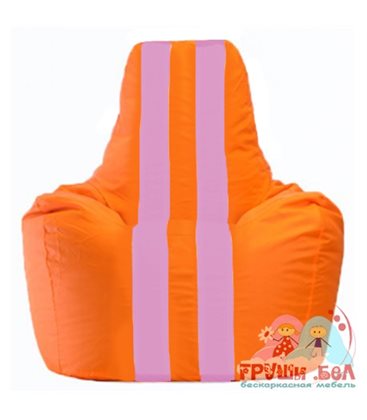 Живое кресло-мешок Спортинг оранжевый - розовый С1.1-601