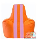 Живое кресло-мешок Спортинг оранжевый - розовый С1.1-601