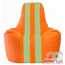 Живое кресло-мешок Спортинг оранжевый - салатовый С1.1-215