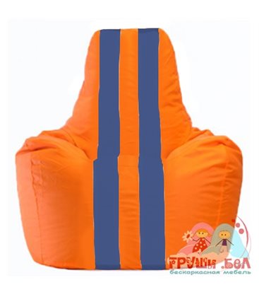 Живое кресло-мешок Спортинг оранжевый - синий С1.1-213