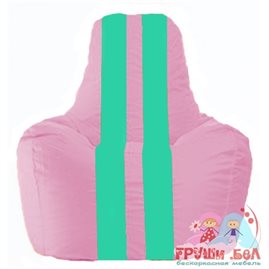 Живое кресло-мешок Спортинг розовый - бирюзовый С1.1-204
