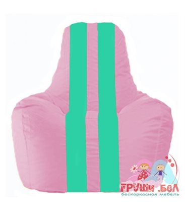 Живое кресло-мешок Спортинг розовый - бирюзовый С1.1-204