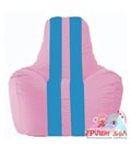 Живое кресло-мешок Спортинг розовый - голубой С1.1-202
