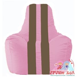 Живое кресло-мешок Спортинг розовый - коричневый С1.1-200