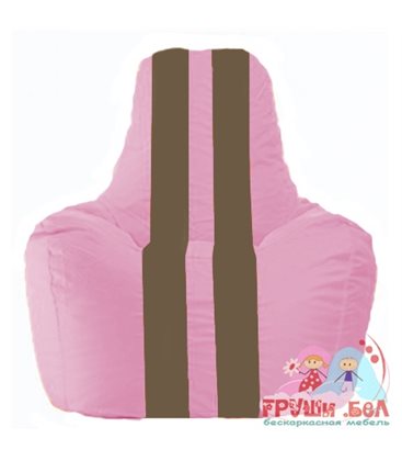 Живое кресло-мешок Спортинг розовый - коричневый С1.1-200