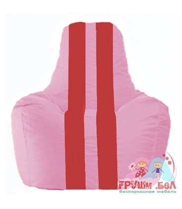 Живое кресло-мешок Спортинг розовый - красный С1.1-199