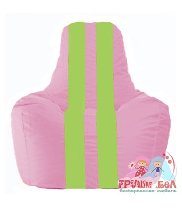 Живое кресло-мешок Спортинг розовый - салатовый С1.1-197