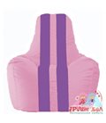 Живое кресло-мешок Спортинг розовый - сиреневый С1.1-194